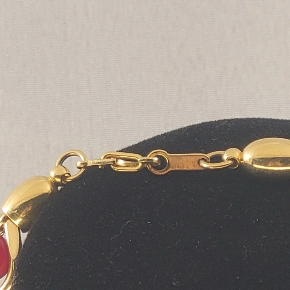 Napier Gold and Red Necklace